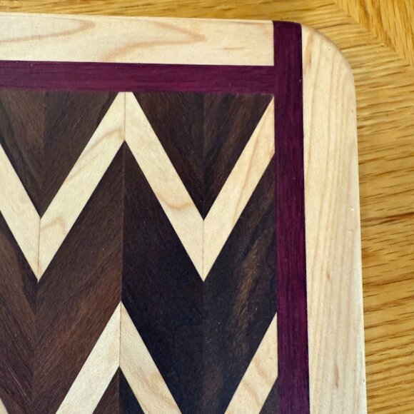 Cutting Board Star of David Mixed Hardwoods Hand Crafted ReversibleJudaica - Picture 8 of 8